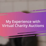 My Experience with Virtual Charity Auctions
